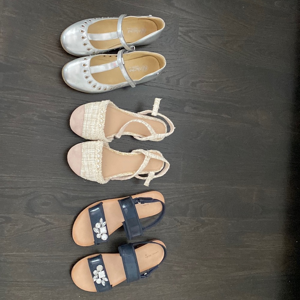 Three pairs of beautiful shoes. Size 35